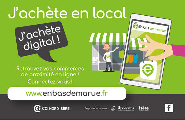 Pour accompagner les commerçants dans la mutation digitale et renforcer le commerce de proximité la CCI Nord Isère lance, enbasdemarue.fr, une Marketplace.