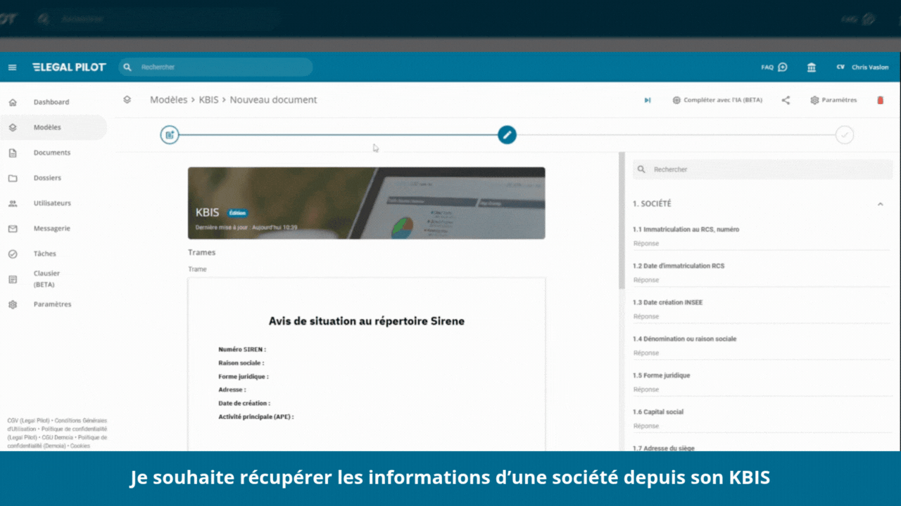 Compléter un document avec l'intelligence artificielle